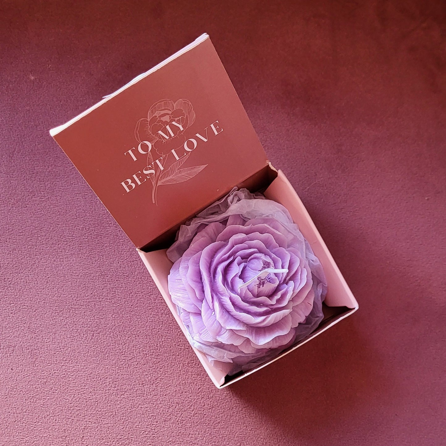 Blomsterformet lys