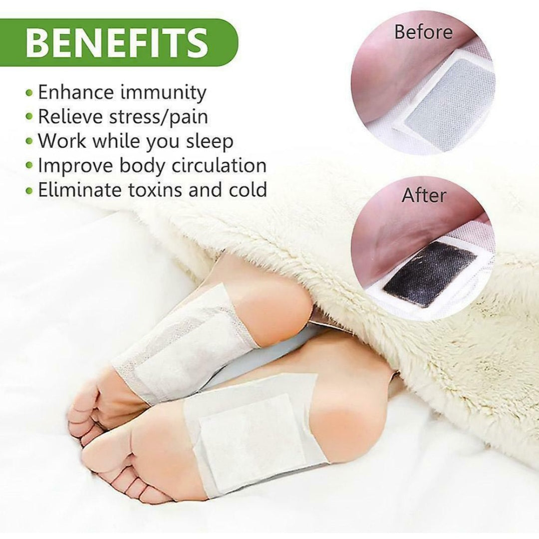 Dybderenesende Detox Fodplaster 2 stk.