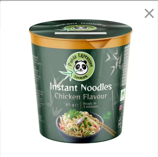 Instant kopnudler med kyllingesmag