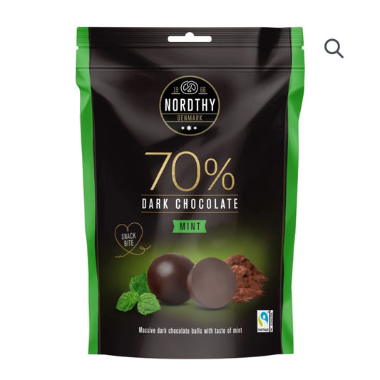 NORDTHY 70% MØRKE CHOKOLADEKUGLER