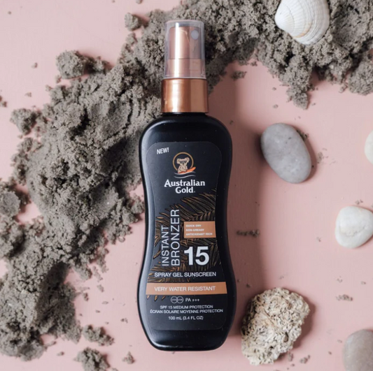 Solcreme Spray Gel m/Bronzer SPF 15 (100 ml)