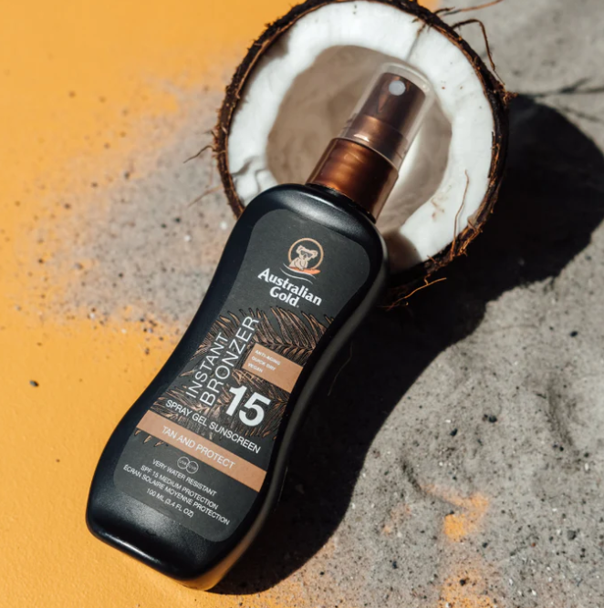 Solcreme Spray Gel m/Bronzer SPF 15 (100 ml)
