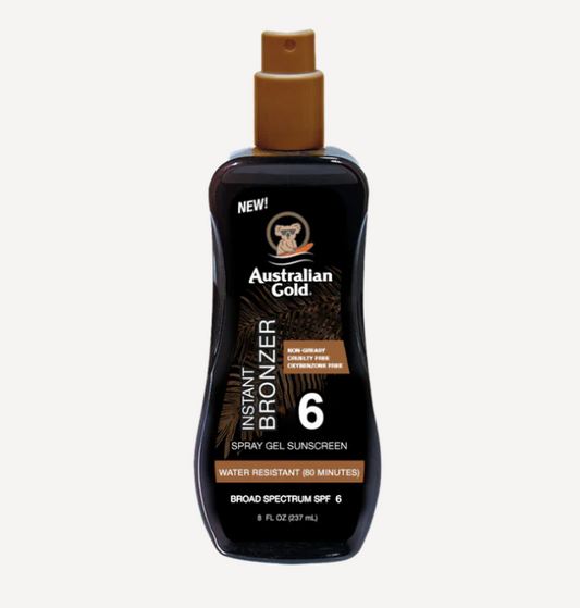 Solcreme Spray Gel m/Bronzer SPF 6